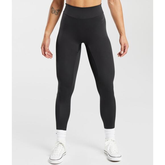NWOT Gymshark Power Regular Leggings Black Size S - Picture 1 of 9